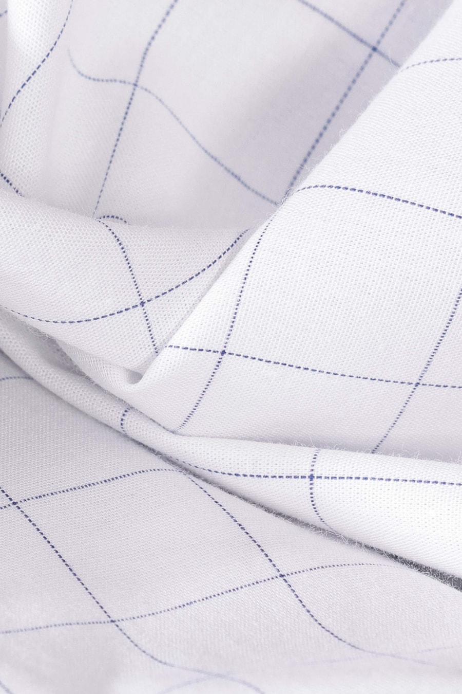 Camisa Manga Curta Tricoline Xadrez Branco — foto 5 de 5