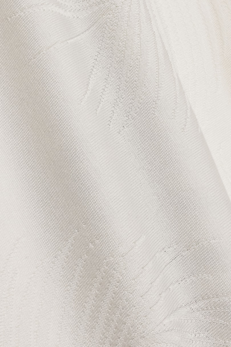 Camisa Manga Curta Tricot Palms Off White