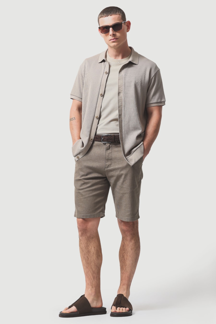 Camisa Manga Curta Wafle Fendi 118 — foto 2 de 6