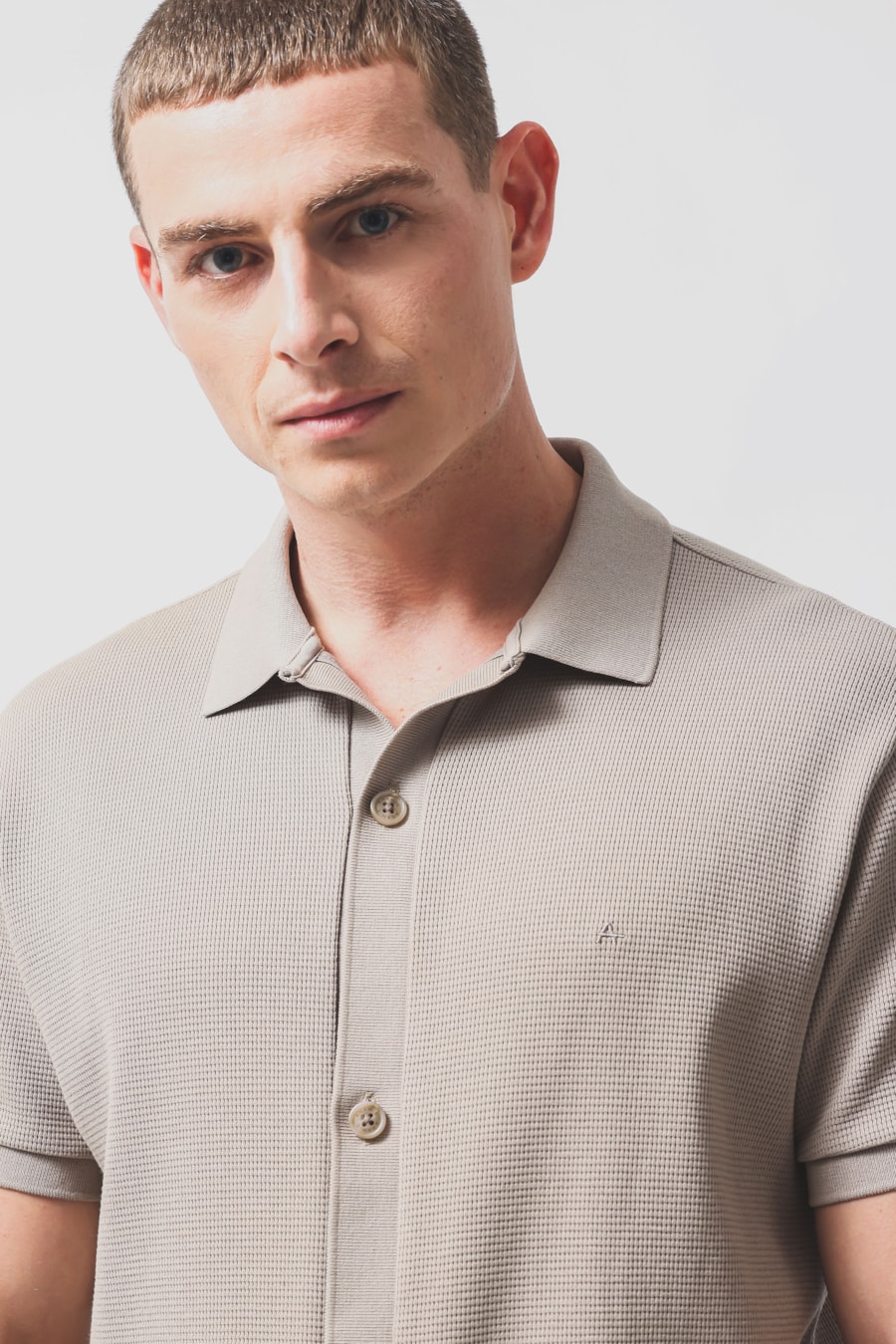Camisa Manga Curta Wafle Fendi 118 — foto 3 de 6