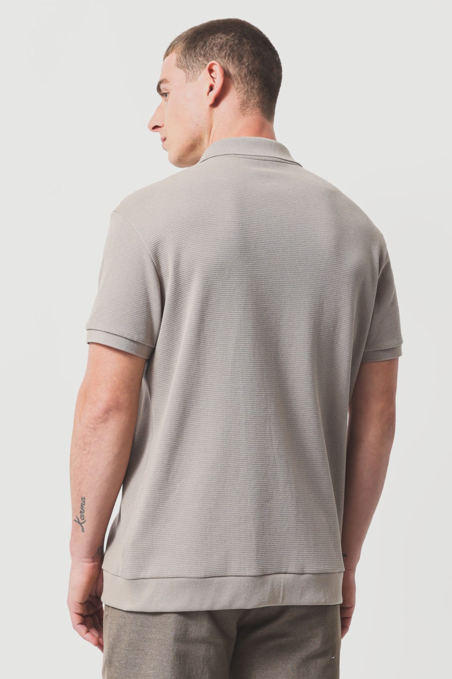 Camisa Manga Curta Wafle Fendi 118 — foto 4 de 6