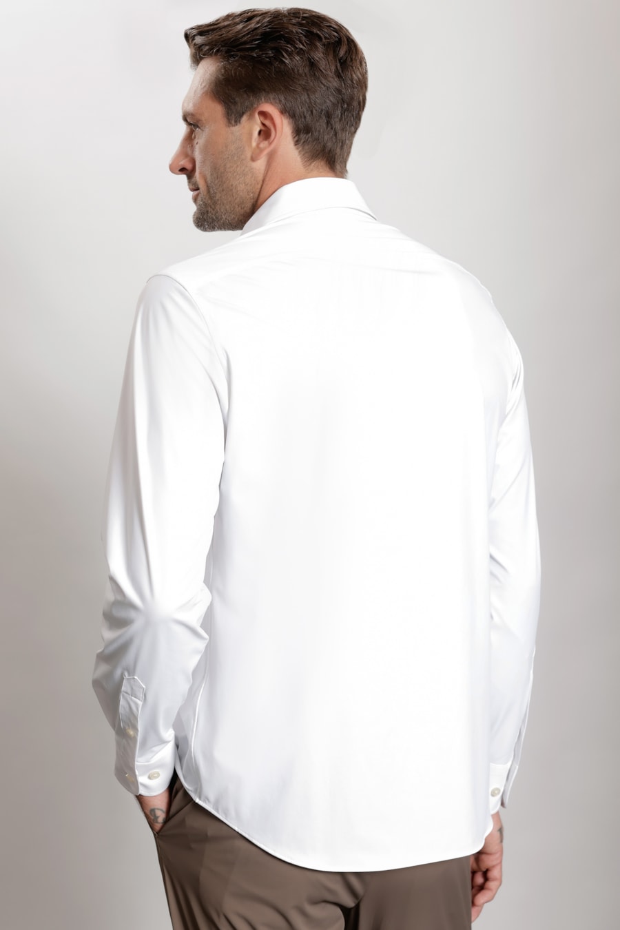 Camisa Manga Longa Air Skin Branco — foto 4 de 5