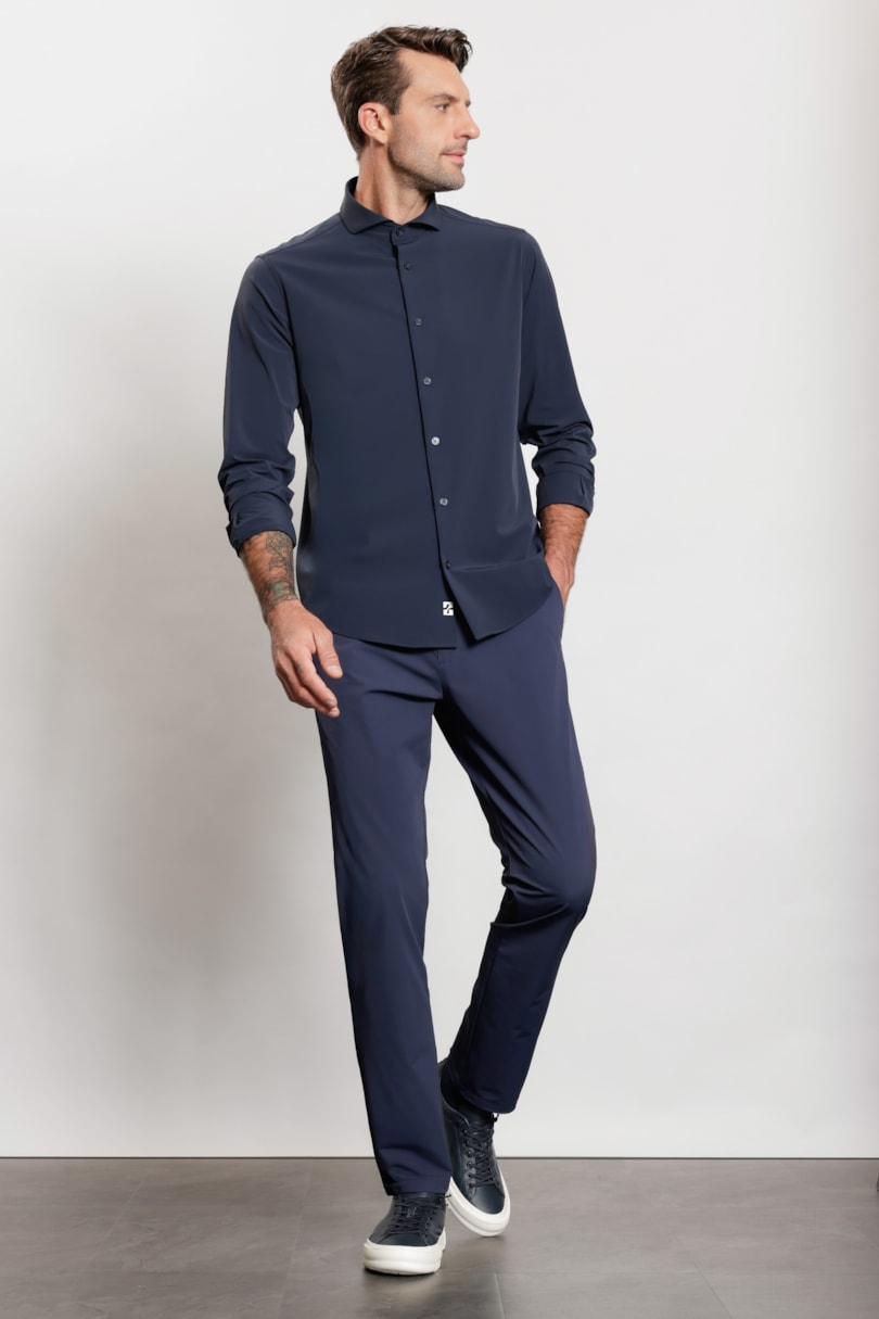 Camisa Manga Longa Air Skin Marinho Escuro