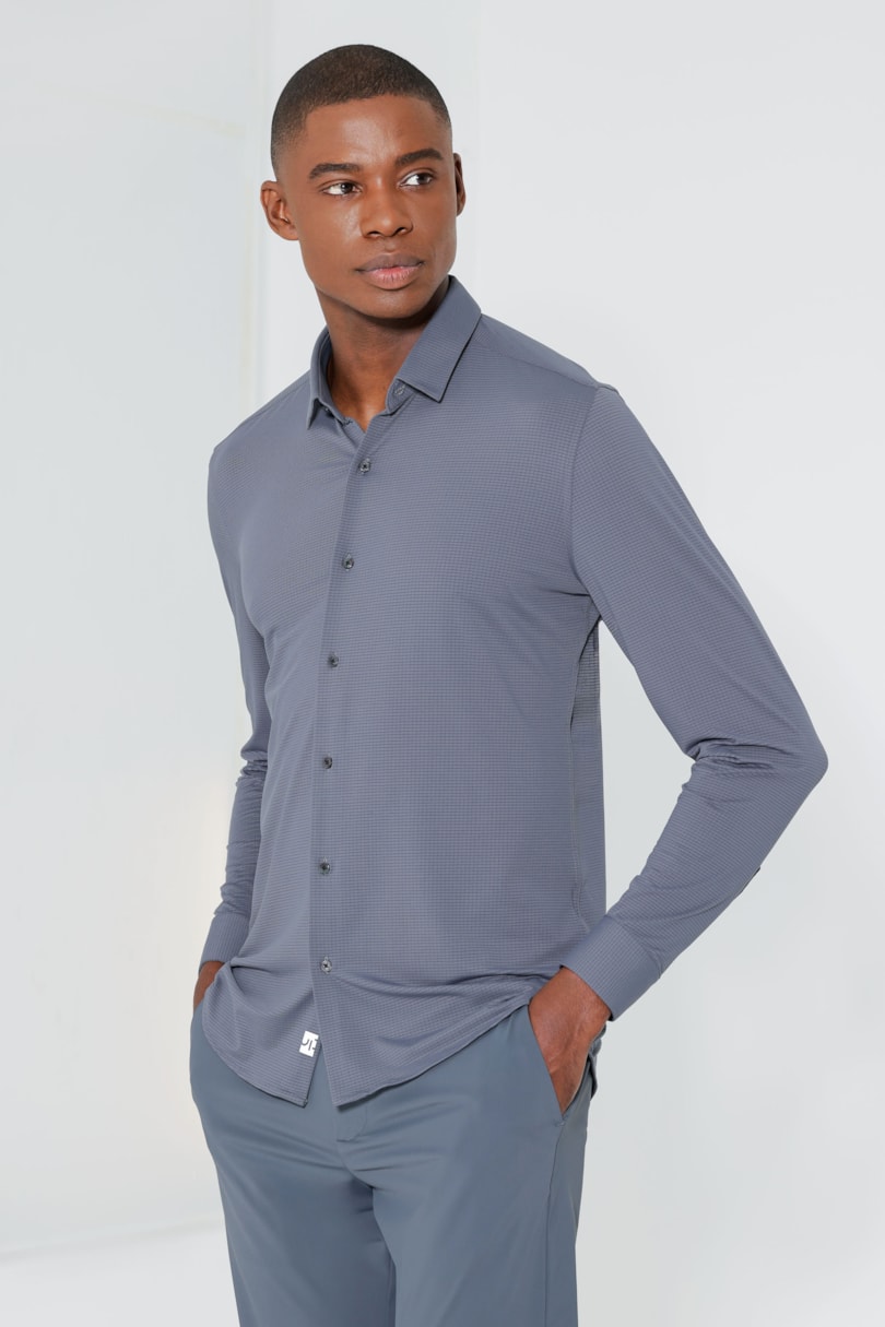 Camisa Manga Longa Air Tech Cinza Grafite