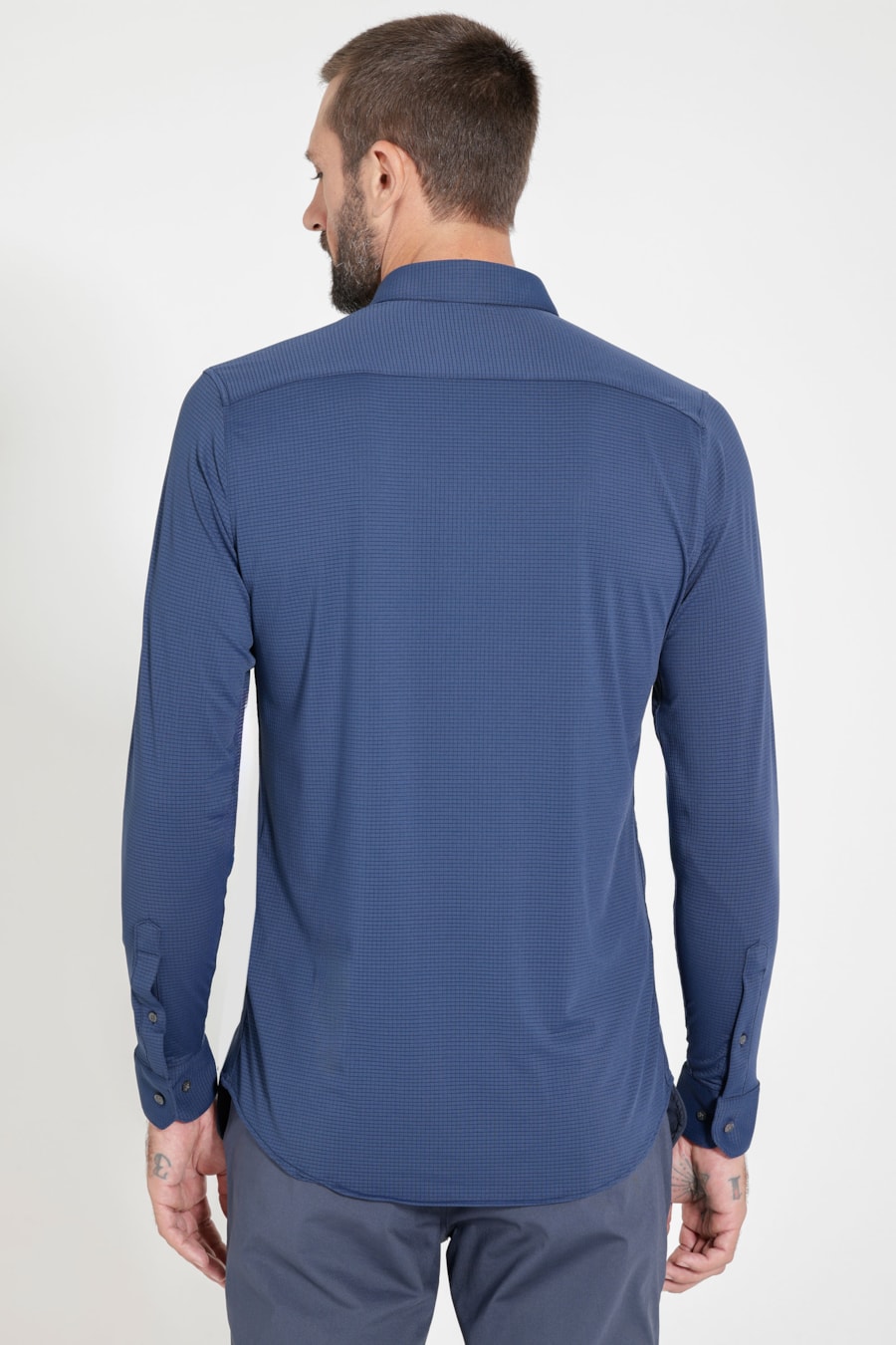 Camisa Manga Longa Air Tech Marinho — foto 4 de 6