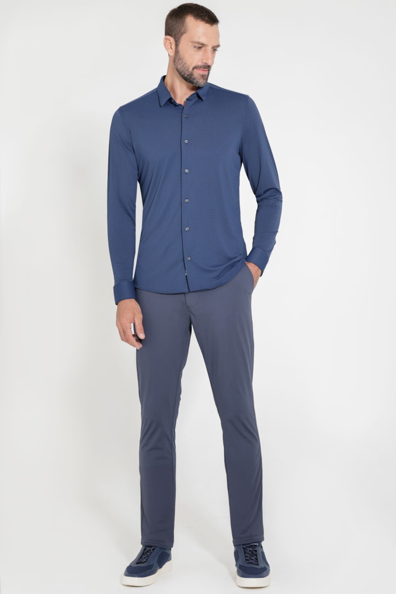 Camisa Manga Longa Air Tech Marinho