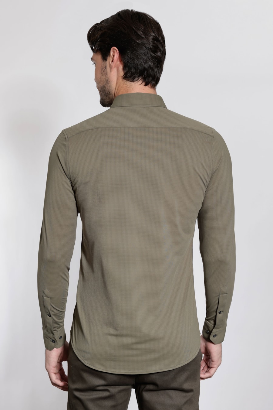 Camisa Manga Longa Air Tech Verde Folha — foto 4 de 5