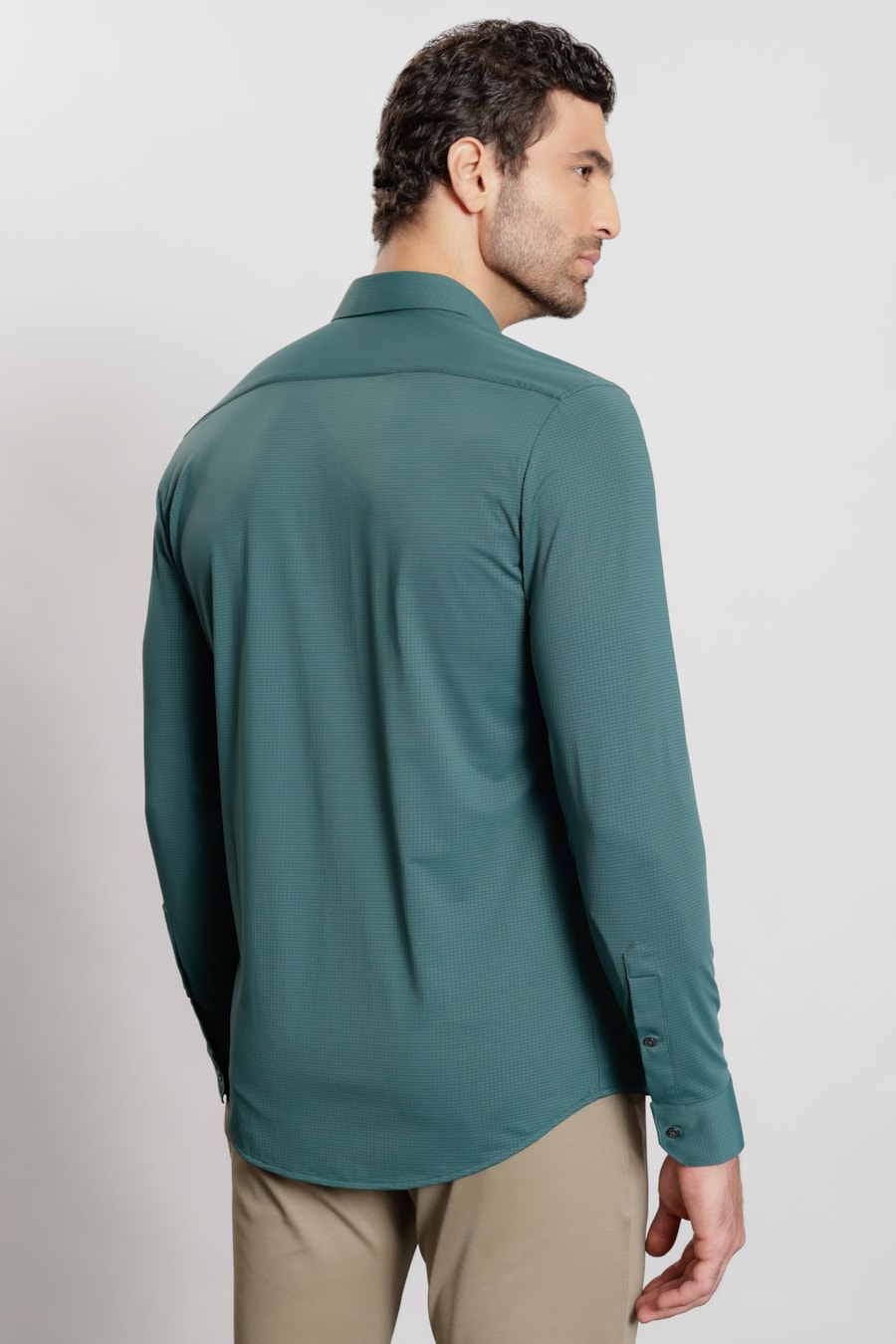 Camisa Manga Longa Air Tech Verde Urban — foto 5 de 6