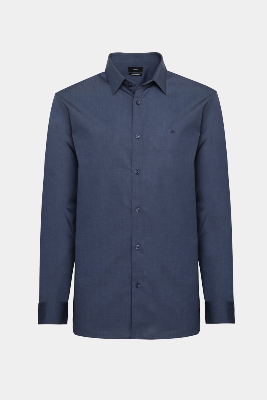 Camisa Manga Longa Algodão Egípcio Barolo Azul Forte — foto 5 de 6