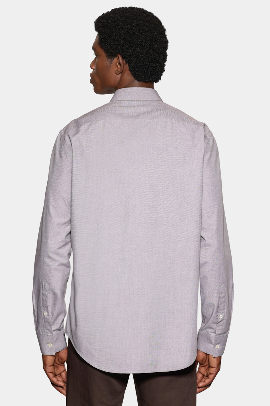 Camisa Manga Longa Algodão Egípcio Barolo Cafe — foto 4 de 6