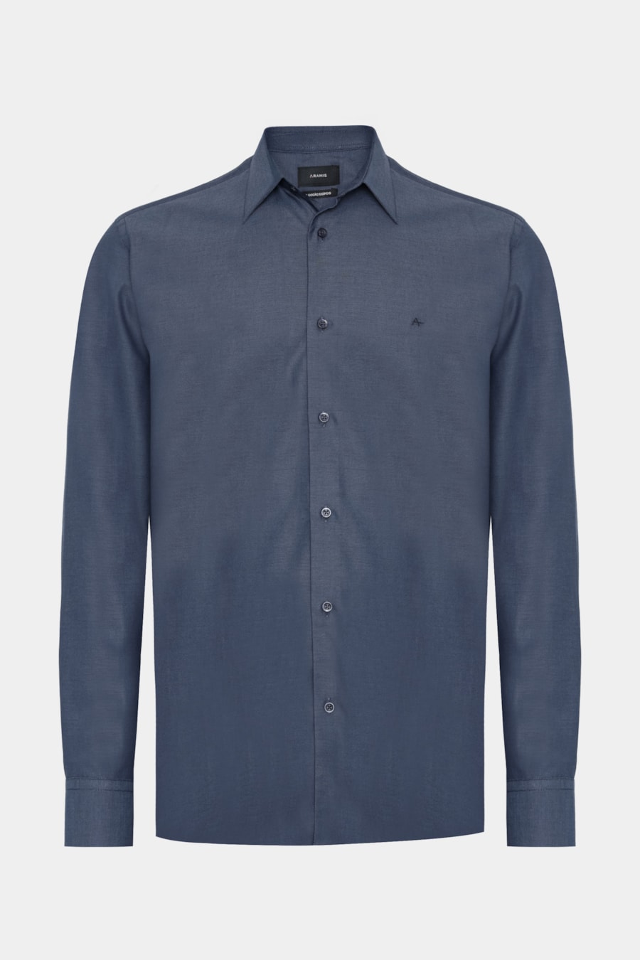 Camisa Manga Longa Algodão Egípcio Barolo Cinza Escuro — foto 5 de 6