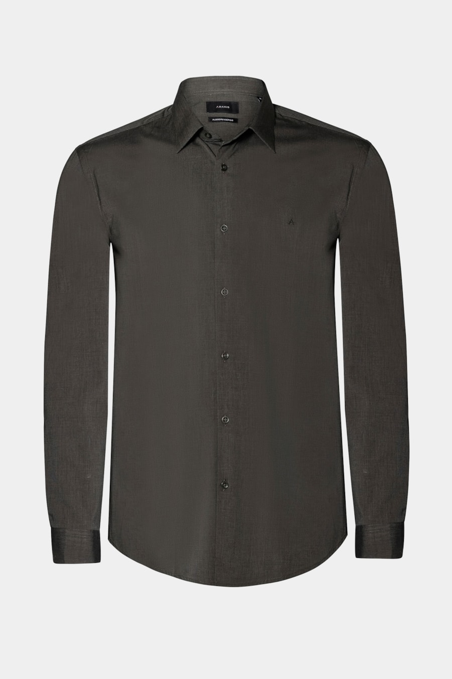 Camisa Manga Longa Algodão Egípcio Barolo Verde Escuro — foto 5 de 6