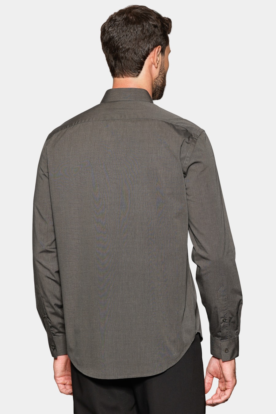 Camisa Manga Longa Algodão Egípcio Barolo Verde Escuro — foto 4 de 6