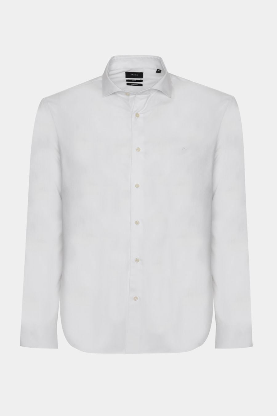 Camisa Manga Longa Algodão Maquineta Stretch Branco — foto 5 de 6