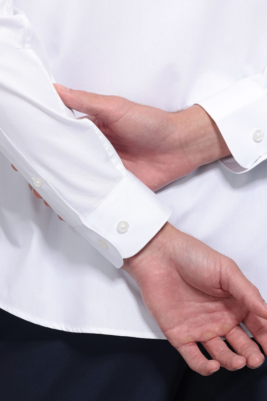 Camisa Manga Longa Algodão Misto Branco — foto 3 de 7