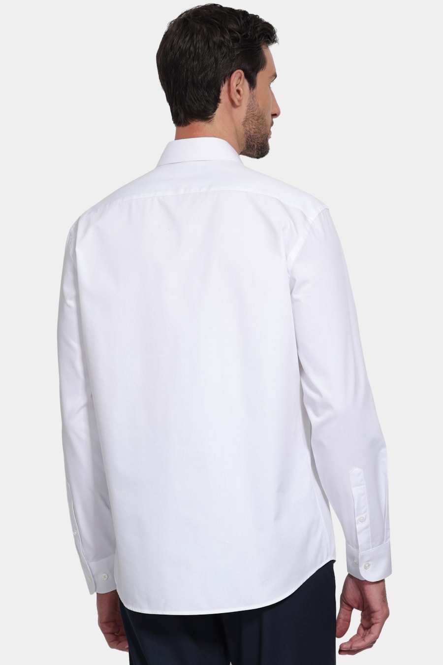 Camisa Manga Longa Algodão Misto Branco — foto 4 de 7