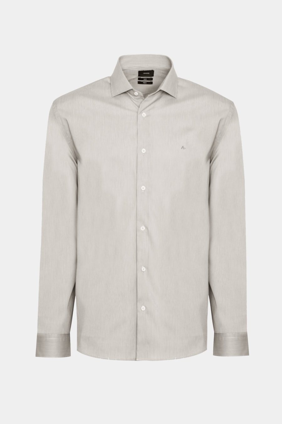 Camisa Manga Longa Algodão Tech Xadrez Caqui / Branco — foto 5 de 6