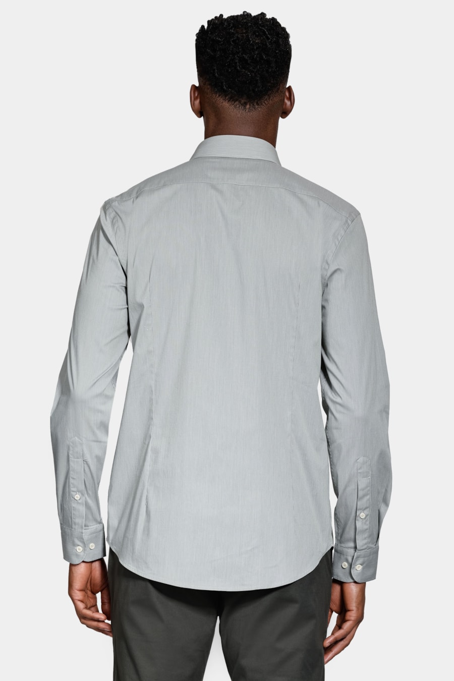 Camisa Manga Longa Algodão Tech Xadrez Verde C/ Branco — foto 4 de 6