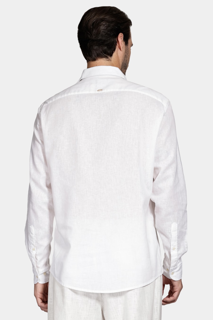 Camisa Manga Longa Bata Regular Rústica Branco — foto 4 de 6