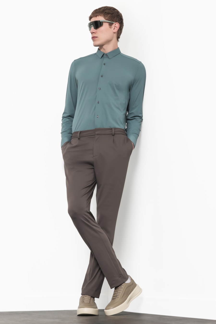 Camisa Manga Longa Bold Everyday Azul Jeans — foto 4 de 12