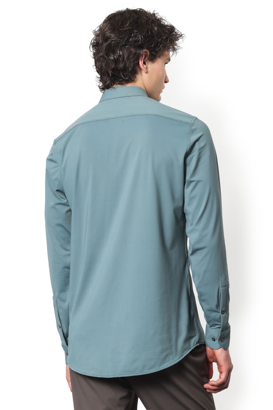 Camisa Manga Longa Bold Everyday Azul Jeans — foto 7 de 12