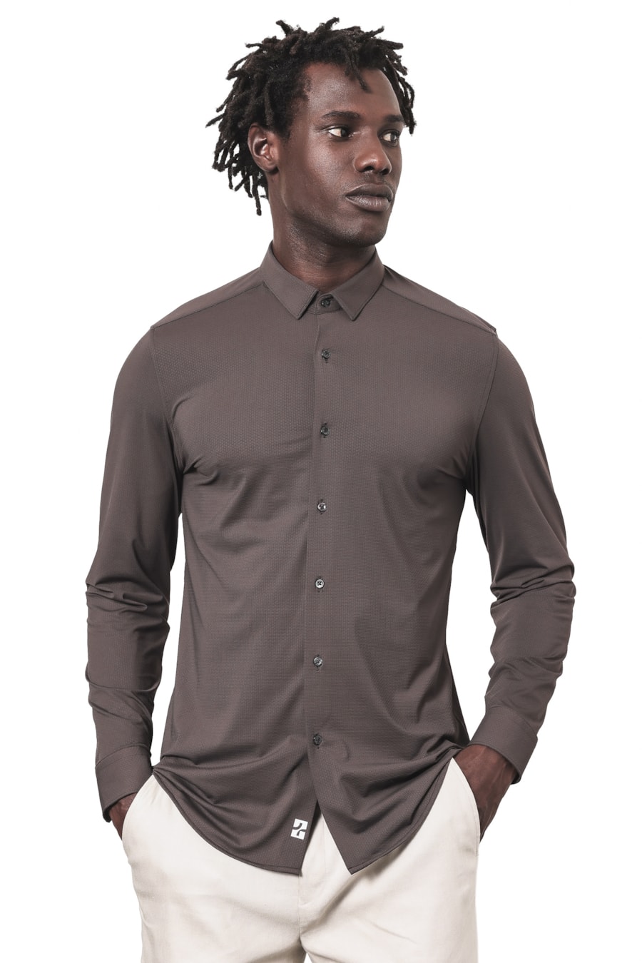 Camisa Manga Longa Bold Everyday Chocolate — foto 1 de 6