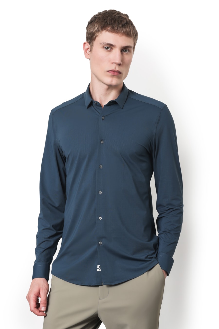 Camisa Manga Longa Bold Everyday Marinho — foto 1 de 5