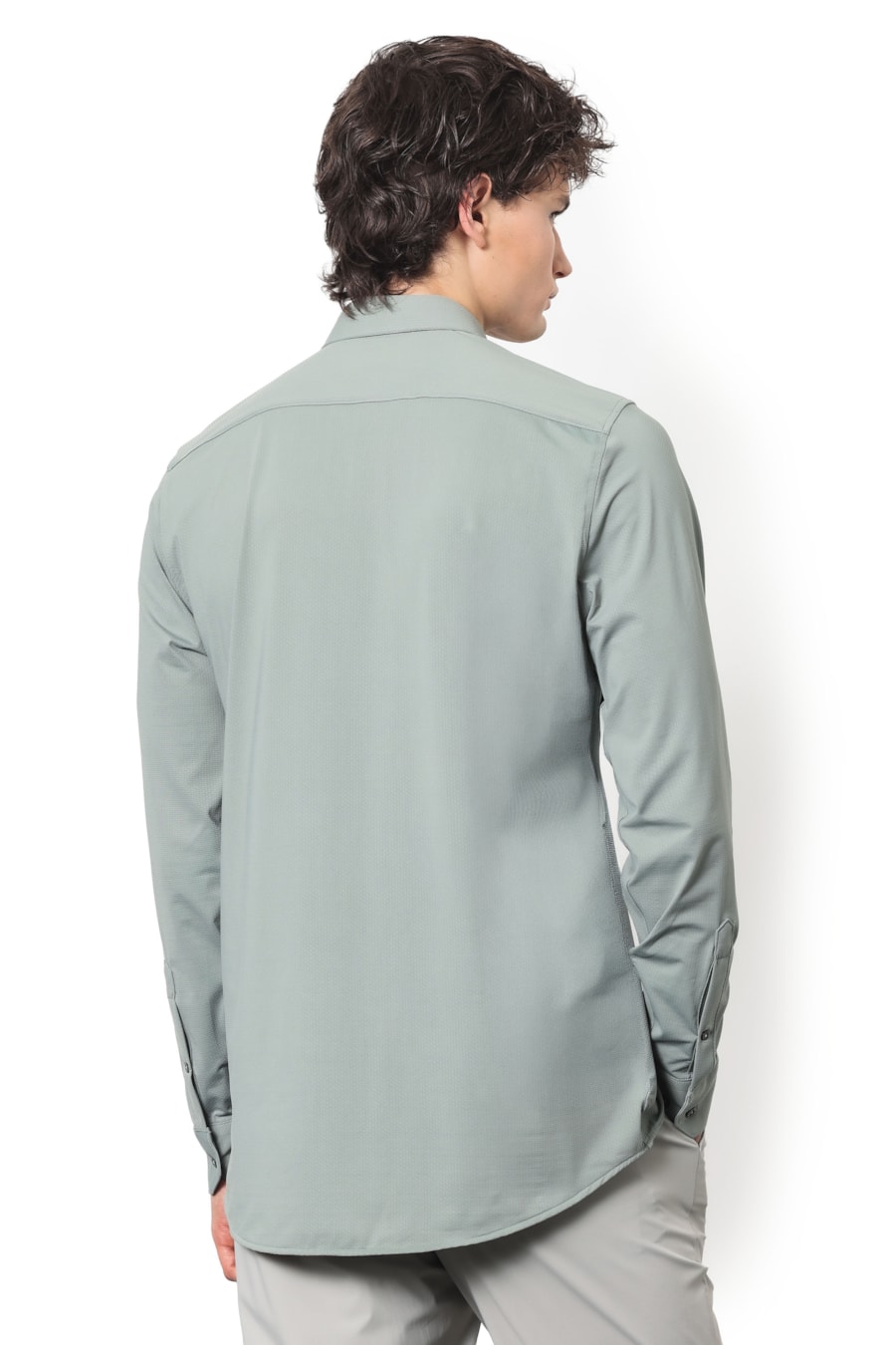 Camisa Manga Longa Bold Everyday Verde Pistache — foto 4 de 5