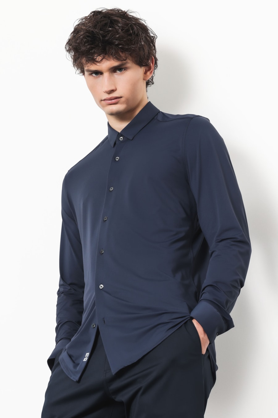Camisa Manga Longa Bold Fresh Marinho — foto 1 de 5