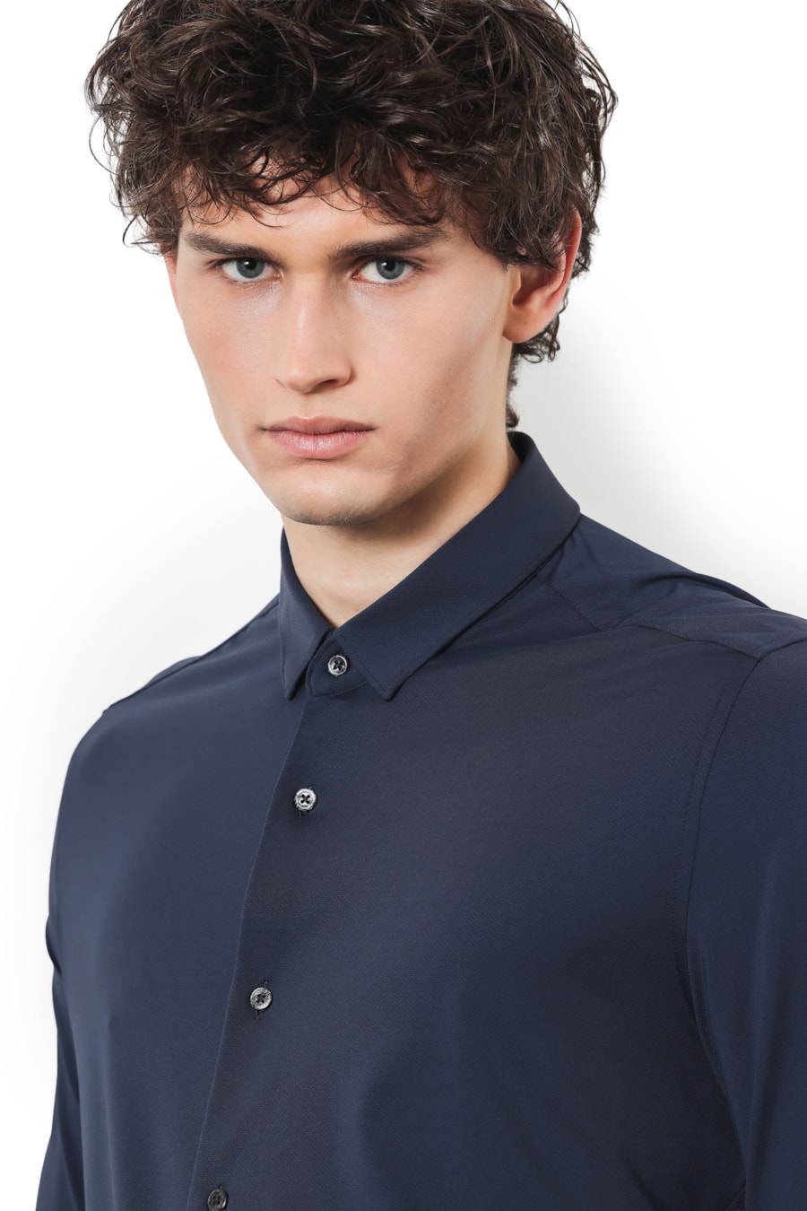 Camisa Manga Longa Bold Fresh Marinho — foto 3 de 5