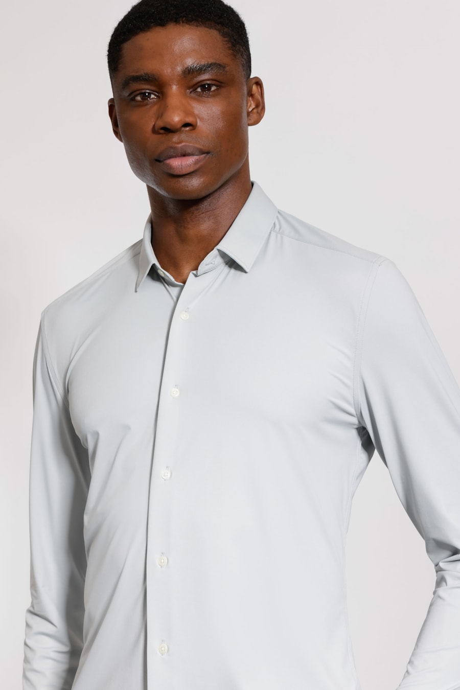 Camisa Manga Longa Classic Everyday Cinza — foto 3 de 5