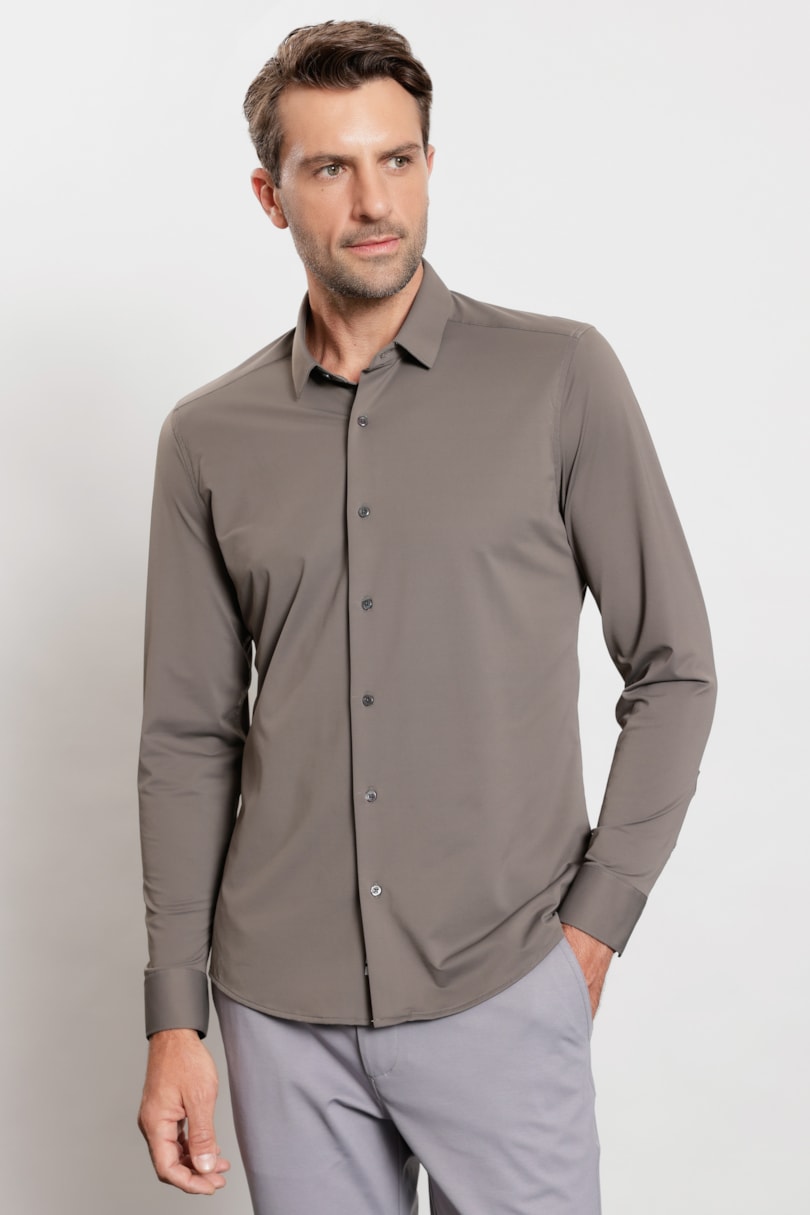 Camisa Manga Longa Classic Everyday Fume
