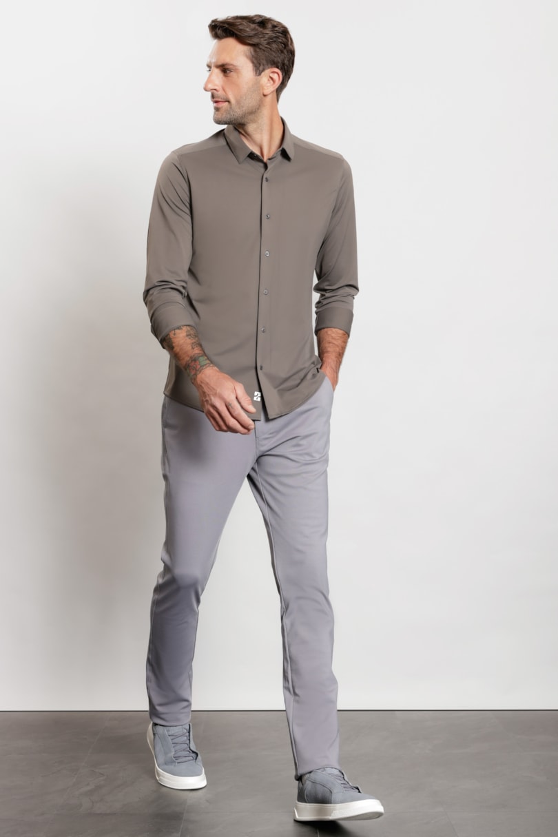 Camisa Manga Longa Classic Everyday Fume