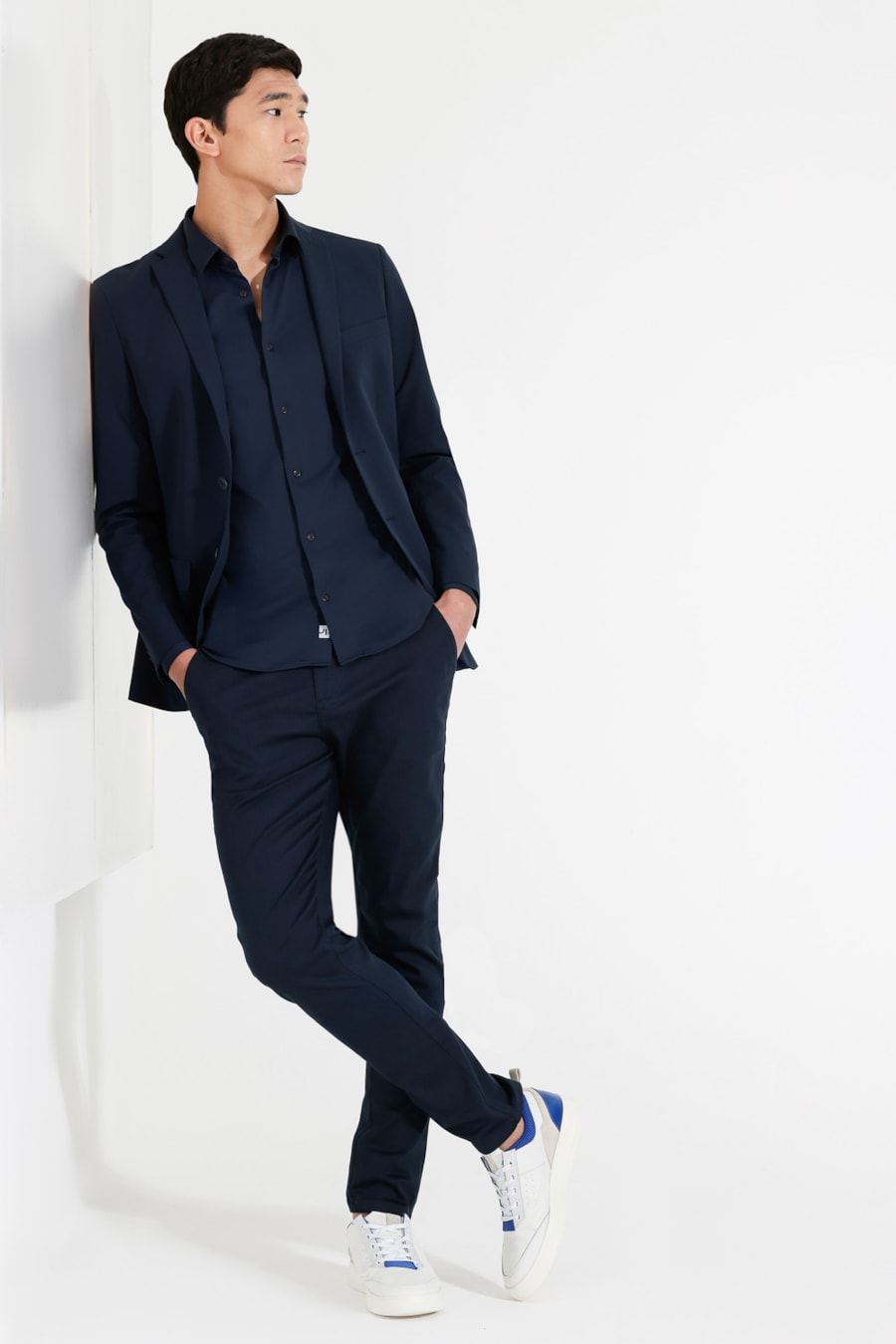 Camisa Manga Longa Classic Everyday Marinho — foto 2 de 6