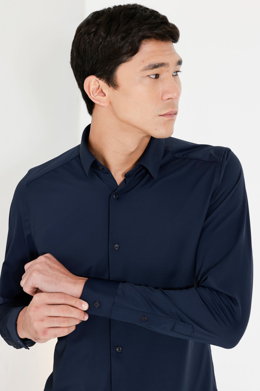 Camisa Manga Longa Classic Everyday Marinho — foto 3 de 6