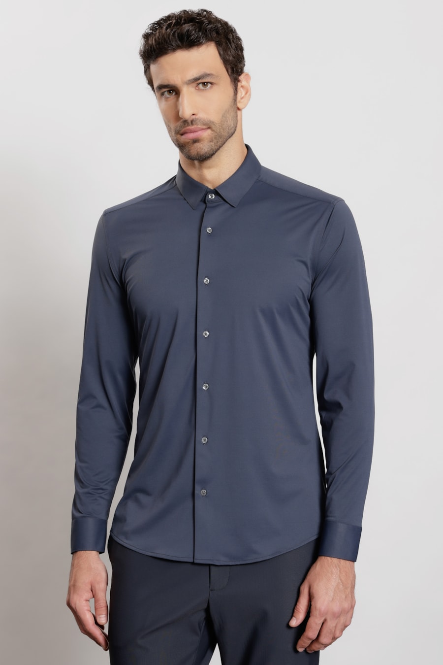Camisa Manga Longa Classic Everyday Marinho — foto 1 de 5
