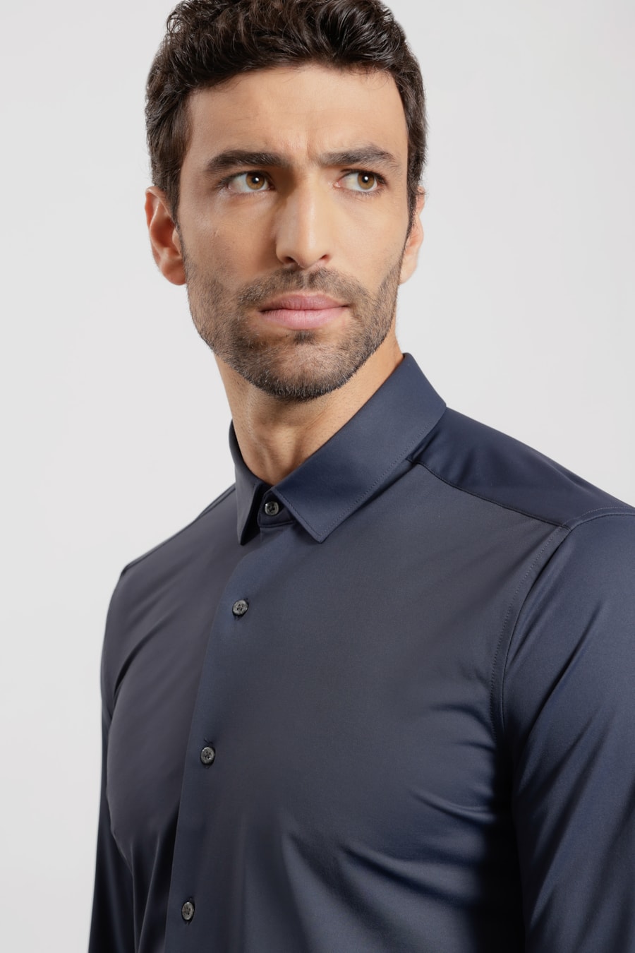 Camisa Manga Longa Classic Everyday Marinho — foto 3 de 5