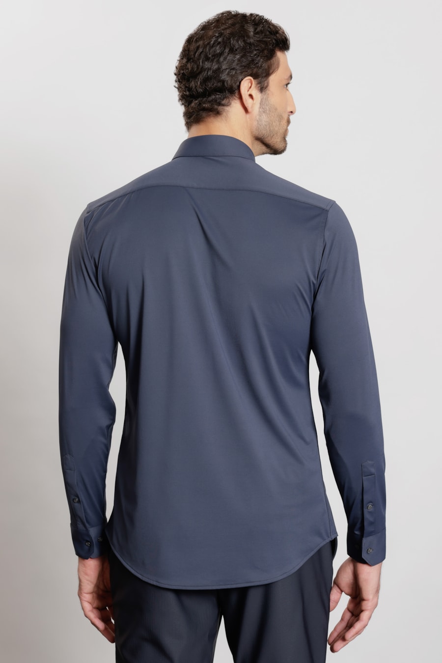 Camisa Manga Longa Classic Everyday Marinho — foto 4 de 5