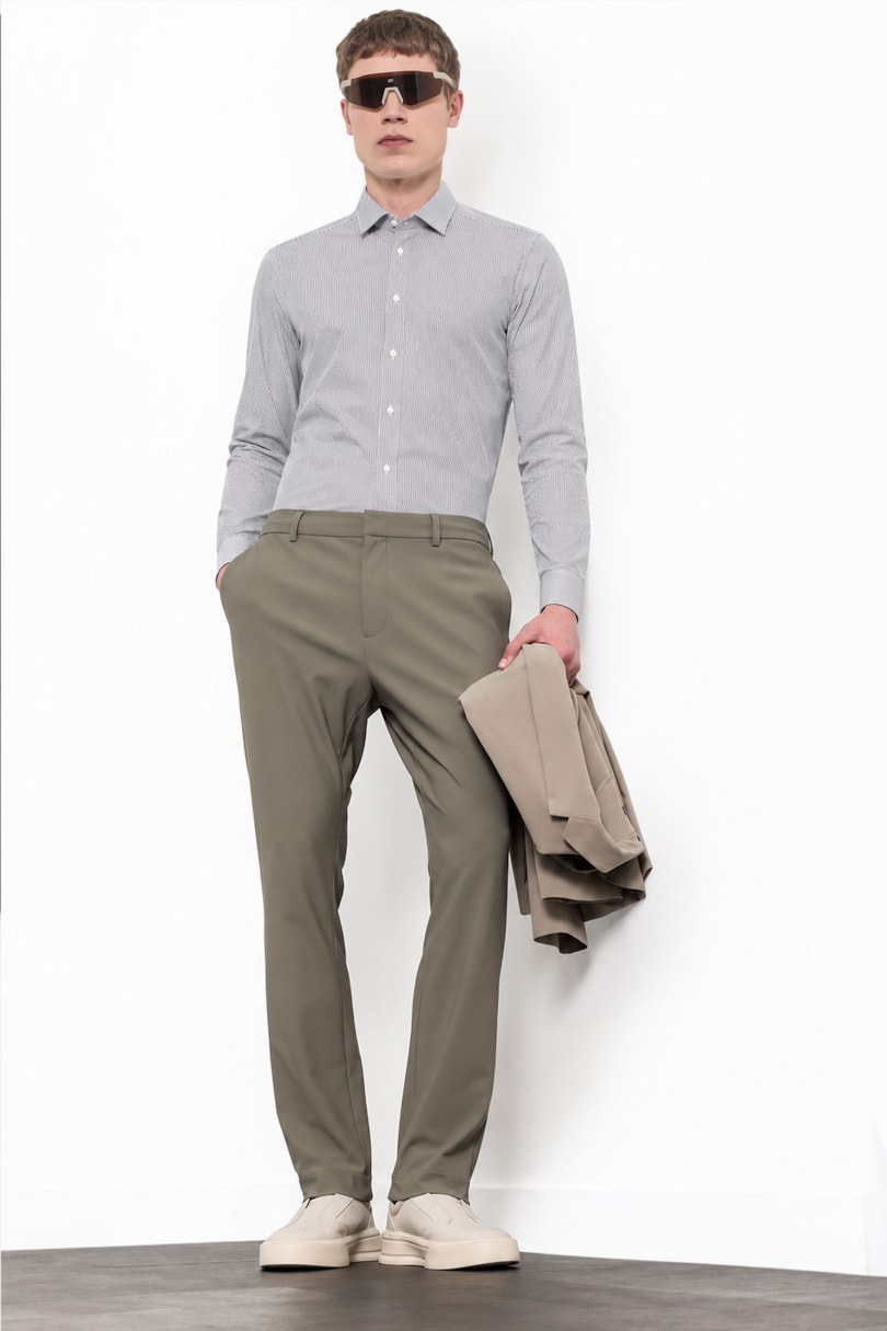 Camisa Manga Longa Classic Stripe Castor