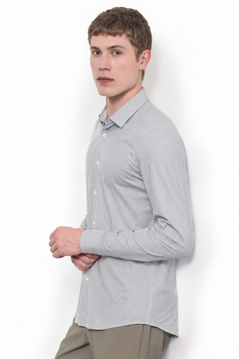 Camisa Manga Longa Classic Stripe Castor