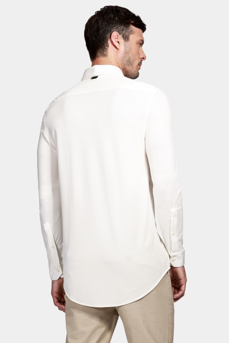 Camisa Manga Longa Cosmo Regular Malha Liquid Repeller Off White — foto 4 de 4