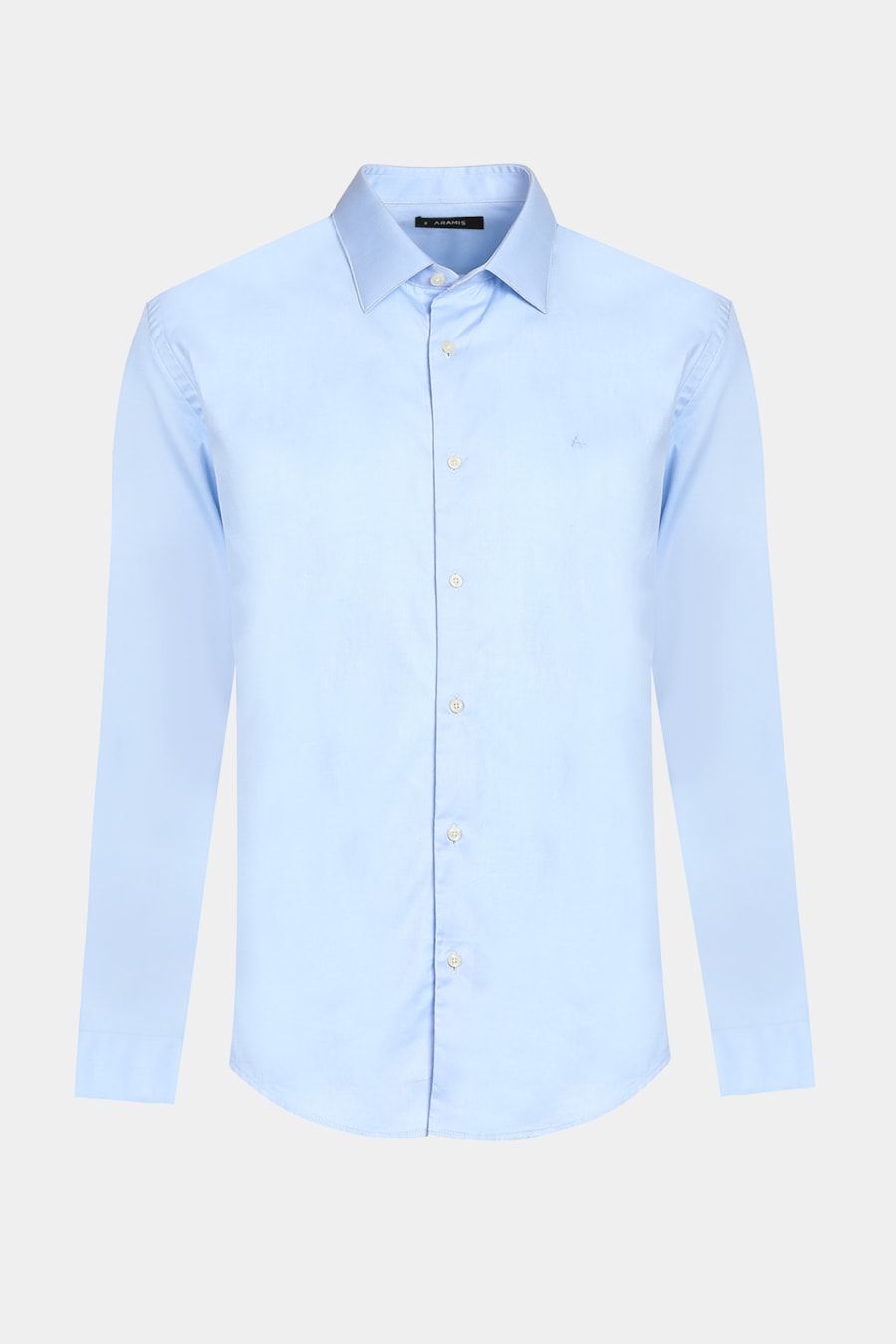 Camisa Manga Longa Cosmo Slim Algodão Egípcio Fio 100 Azul Claro
