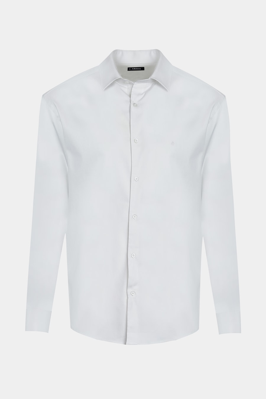 Camisa Manga Longa Cosmo Slim Cetim Com Elastano Hudson Branco — foto 5 de 5