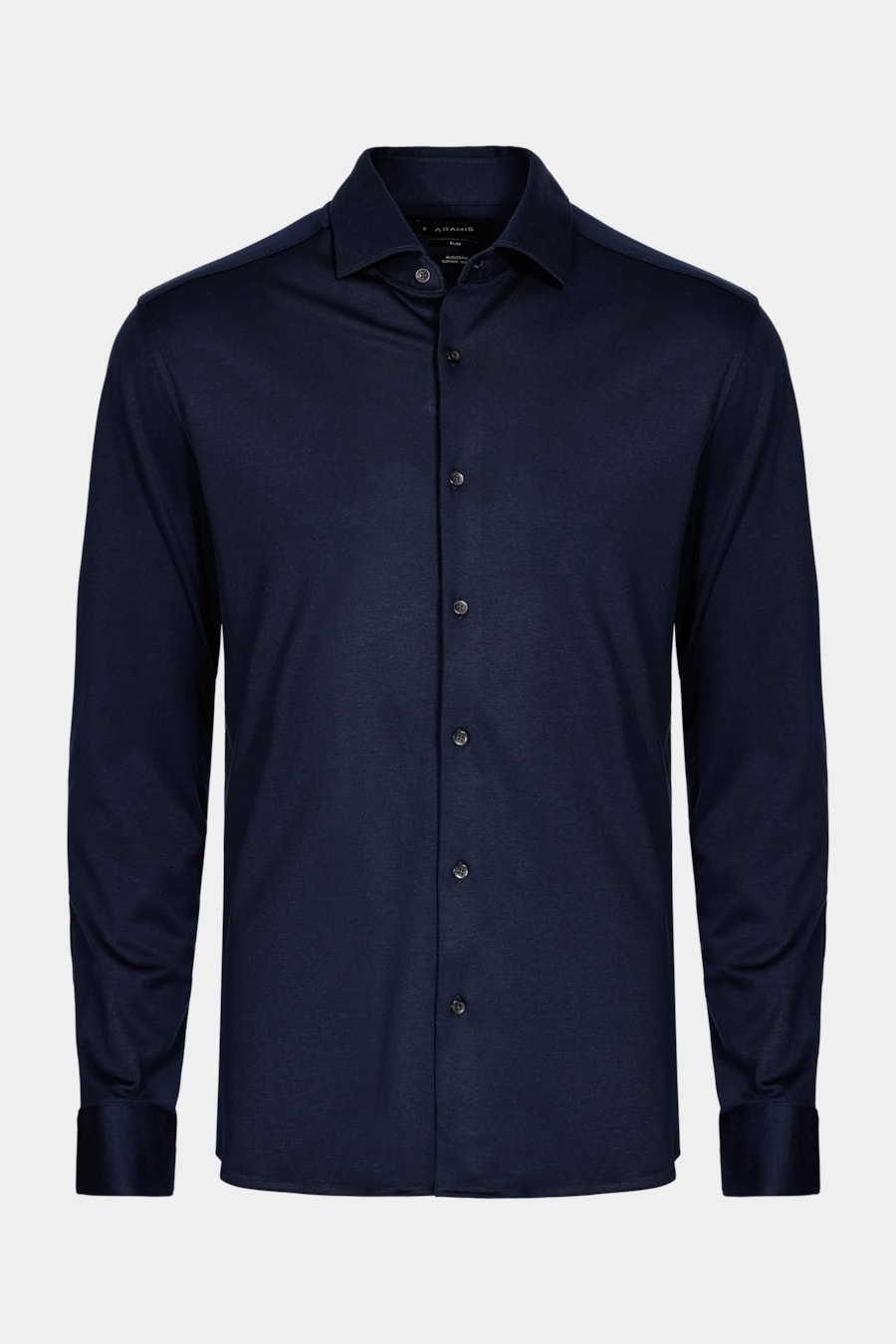 Camisa Manga Longa Cosmo Slim em Algodão Supima Marinho — foto 5 de 6