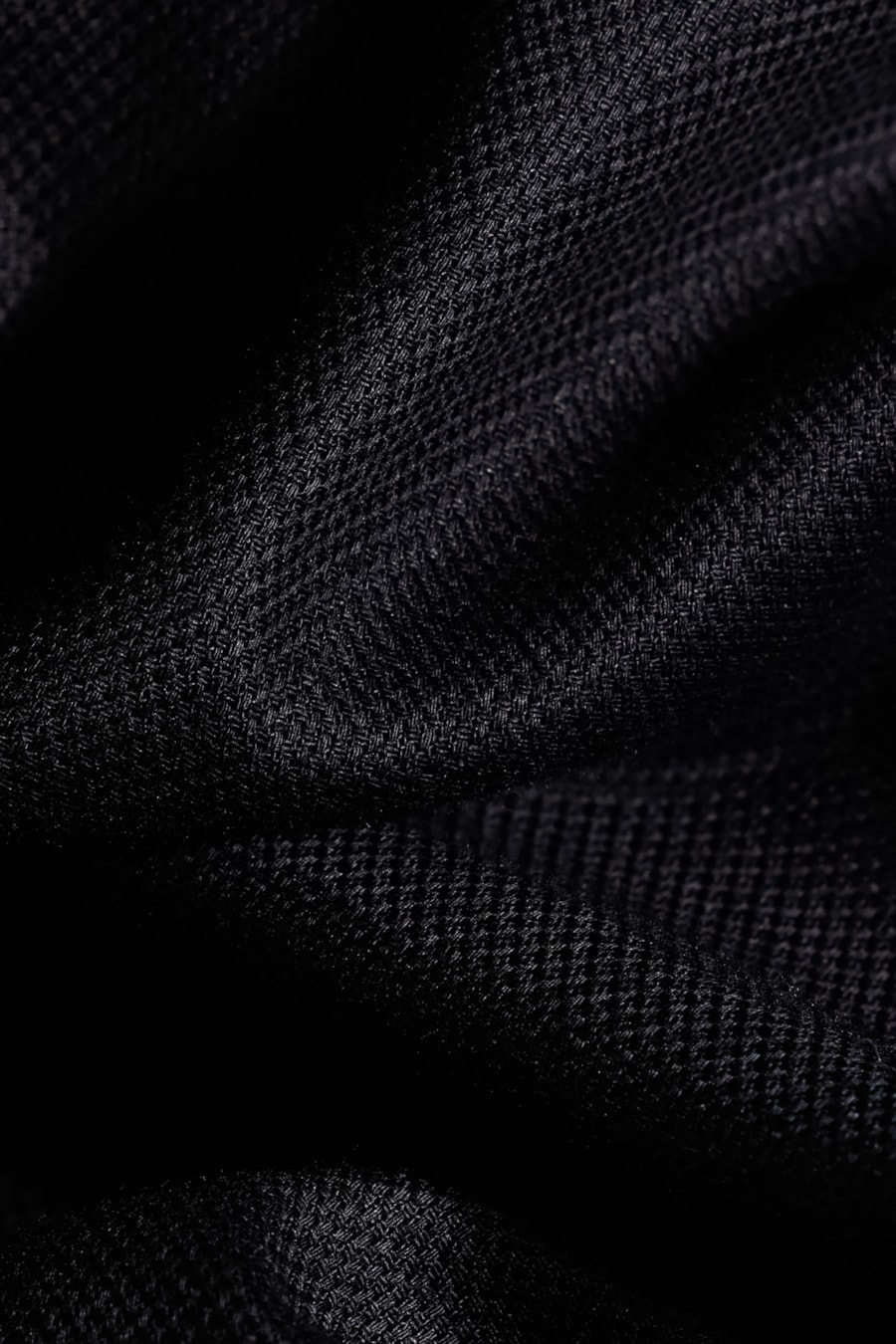 Camisa Manga Longa Cosmo Slim Stretch Maquinetada Lisa Preto — foto 5 de 5