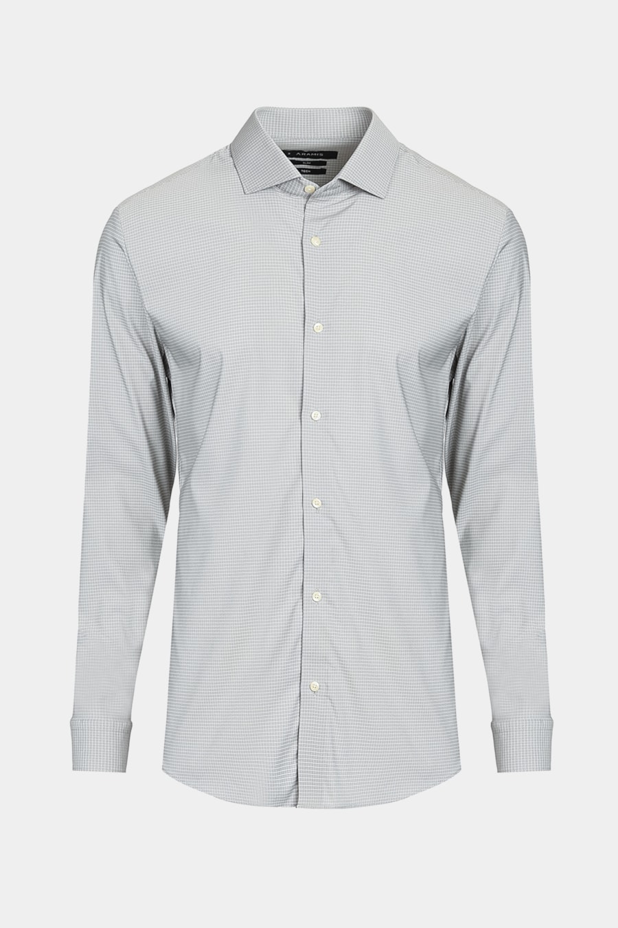 Camisa Manga Longa Cosmo Slim Tech Flex Micro Xadrez Verde Com Branco