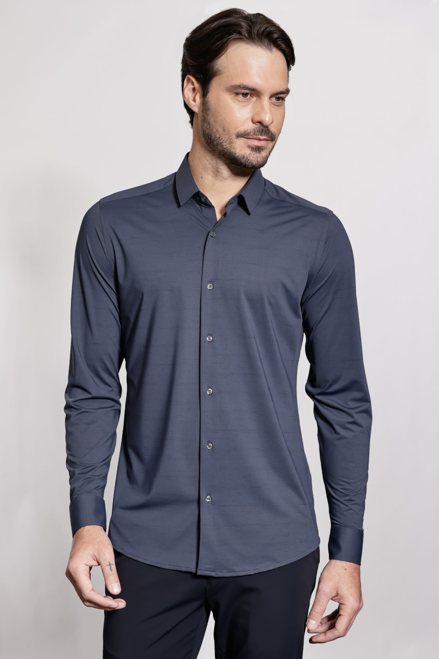 Camisa Manga Longa Digital Dry Defense Marinho — foto 1 de 5