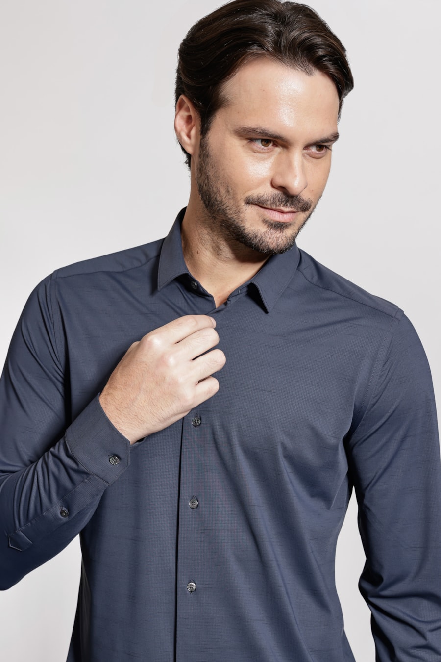 Camisa Manga Longa Digital Dry Defense Marinho — foto 3 de 5