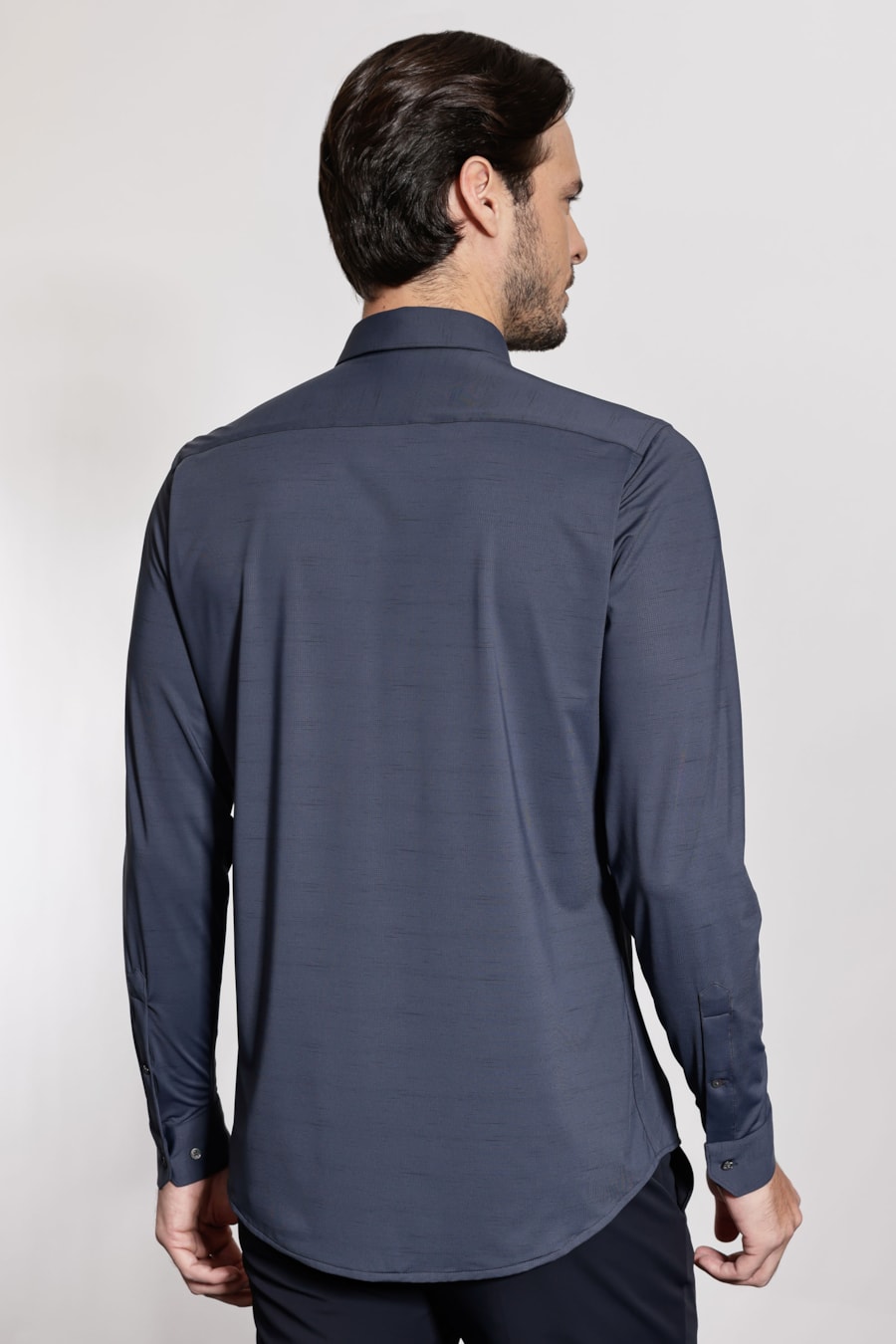 Camisa Manga Longa Digital Dry Defense Marinho — foto 4 de 5