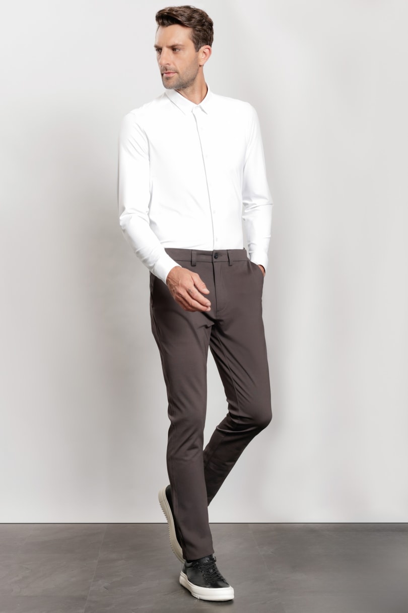Camisa Manga Longa Flex Grid Branco